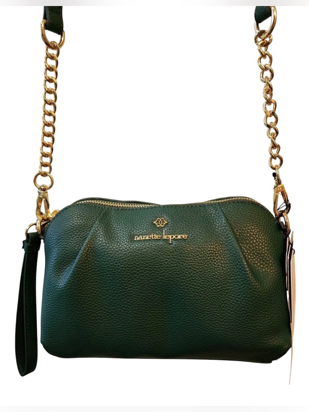 Nanette Lepore Teal Crossbody Bag with Gold Hardware